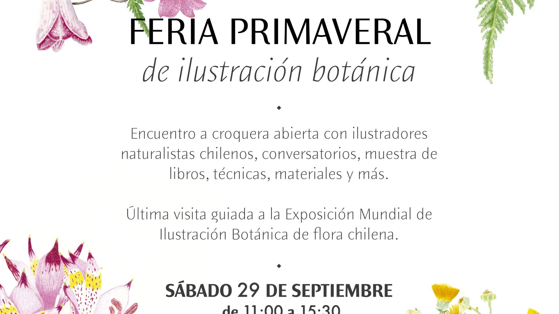 Gráfica de la feria primaveral de ilustración botánica 