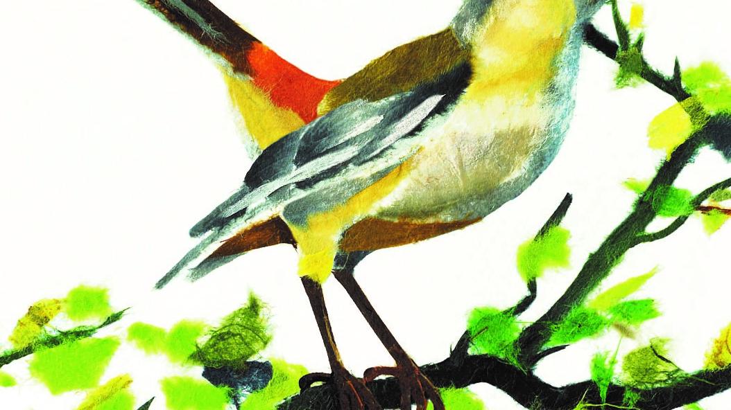 Imagen de pájaro realizada por Juan José Ossandón