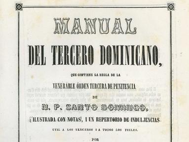 Portada del Manual del tercero dominicano