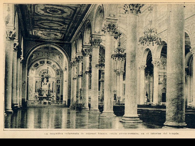 Vista del interior de la iglesia de la Recoleta Dominica