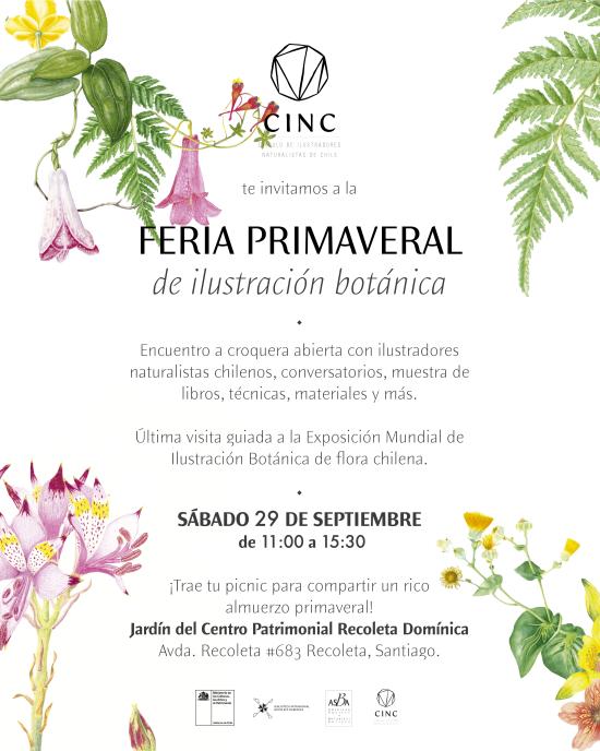 Gráfica de la feria primaveral de ilustración botánica 