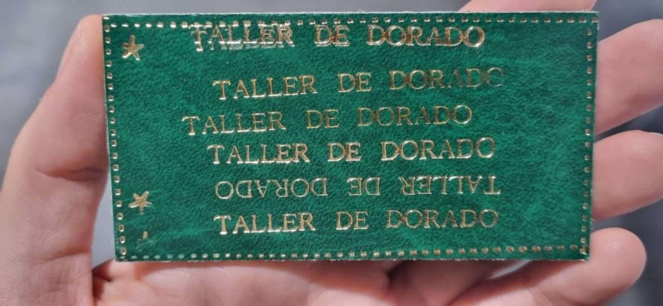 Pruebas de dorado sobre piel