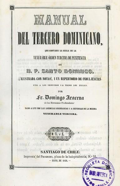 Portada del Manual del tercero dominicano