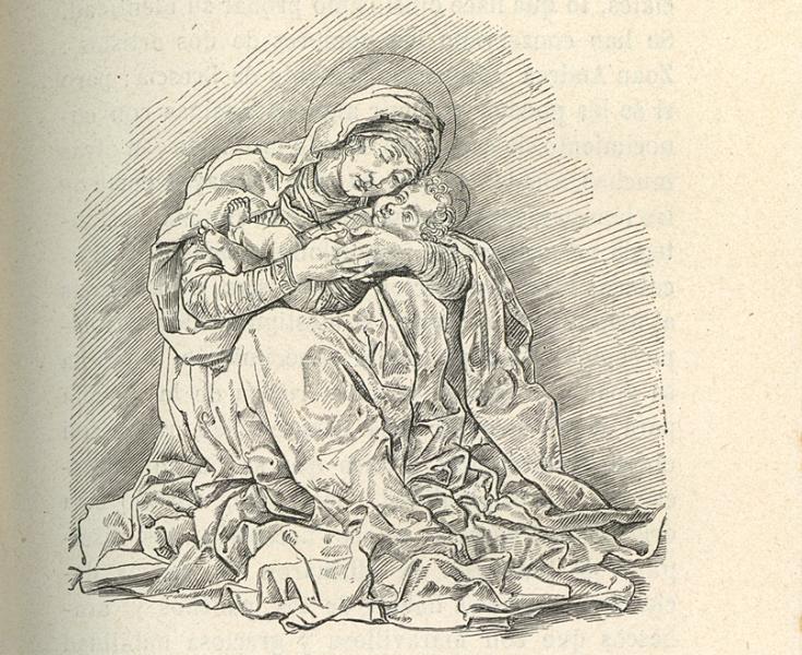 La Virgen y el Niño Jesús, copia de Andrea Mantegna