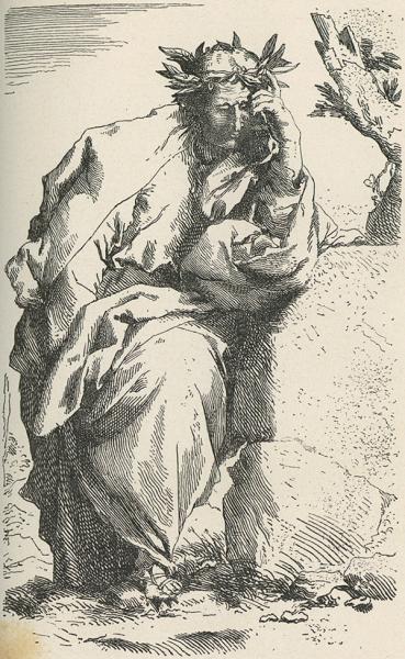 El Poeta, copia de estampa de Ribera