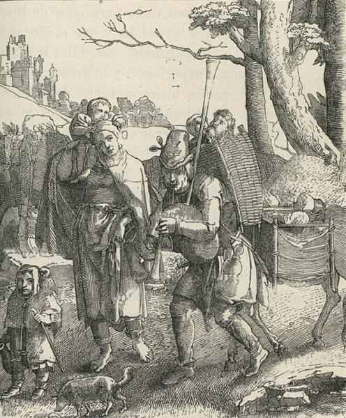 El travieso, copia de estampa de Lucas de Leyden