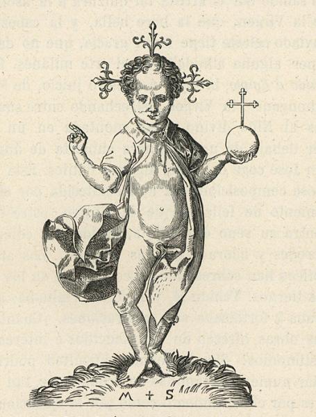 El Niño Jesús, copia de Martin Schongauer