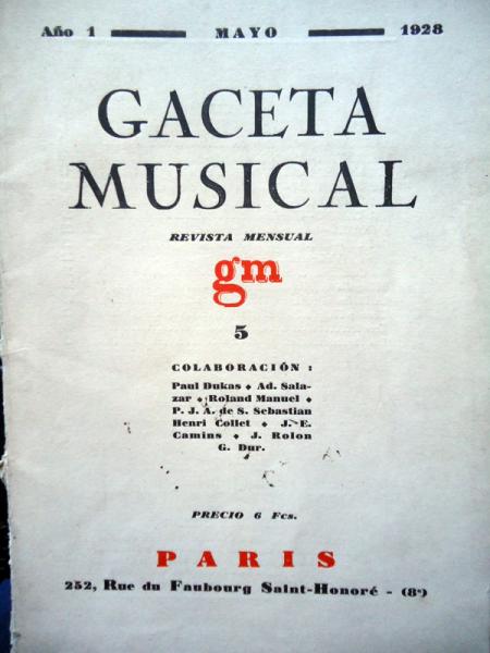 Gaceta Musical Gaceta Musical
