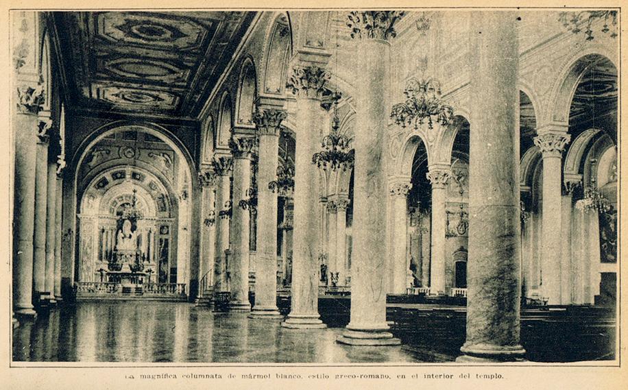 Vista del interior de la iglesia de la Recoleta Dominica